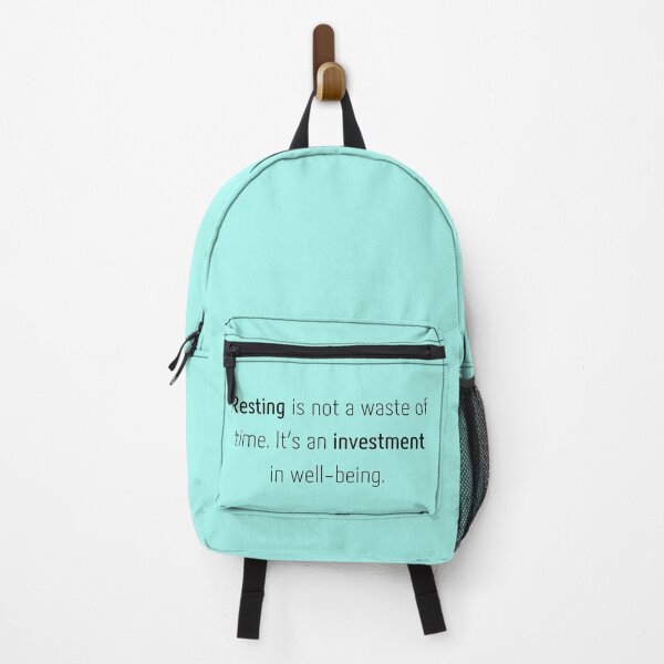 Item preview, Resting is not a waste of time, quote sticker designed and sold by Chill-designz.