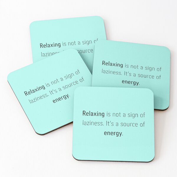 Item preview, Relaxing is not a sign of laziness, quote sticker designed and sold by Chill-designz.
