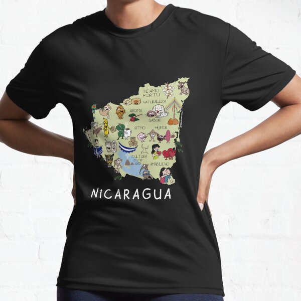 Item preview, Nicaragua map, black background designed and sold by Claustronautas.