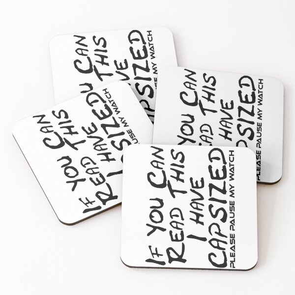 Item preview, If You Can Read This I Have Capsized Please Pause My Watch Pontoon Pun designed and sold by Sonatablue.