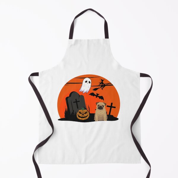 Item preview, Halloween Pug graveyard. Creepy Pug. Scary Pug. Spooky Pug designed and sold by Doggymadness.