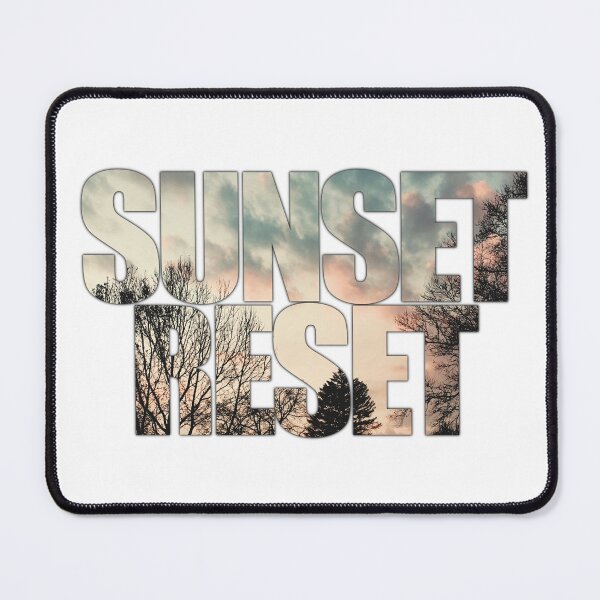 Item preview, Sunset Reset | Short and Sweet Inspirational Quote Graphic designed and sold by cherdoodles.