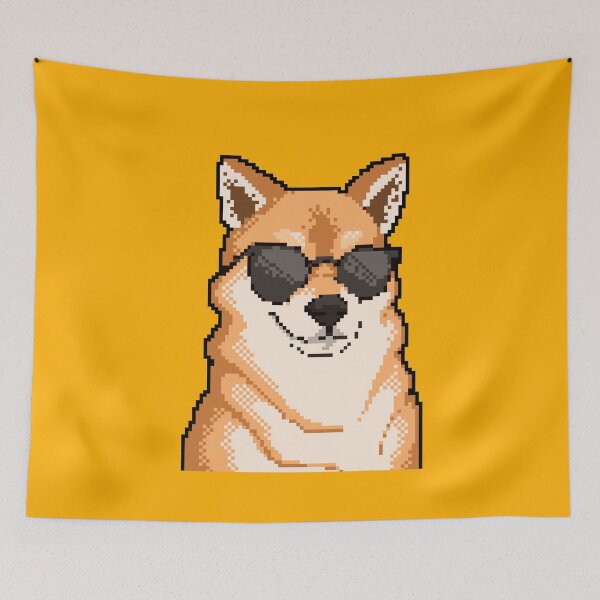 Item preview, Cool Doge Pixel Art designed and sold by yketen.
