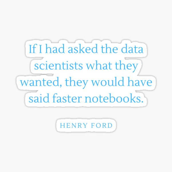 Item preview, Data Science Quote, Notebooks, Henry Ford, Data Scientist designed and sold by anaderol.