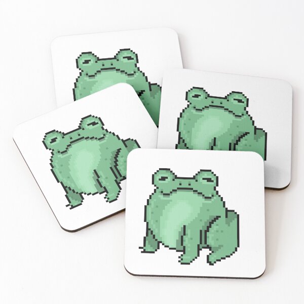 Item preview, Pixel frog designed and sold by Little Crows Trinkets.