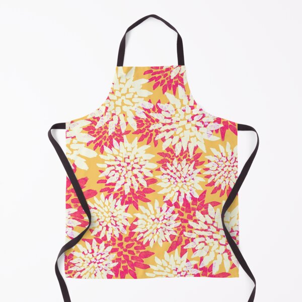 Artikelvorschau, Strawberry Lemon Petals – Gelb, Pink und Weiß – Digital illustriertes abstraktes Blumenmuster für Wohnkultur, Bekleidungsstoffe, Vorhänge, Bettwäsche, Kissen, Polster, Handyhüllen und Schreibwaren entworfen und verkauft von cherdoodles.