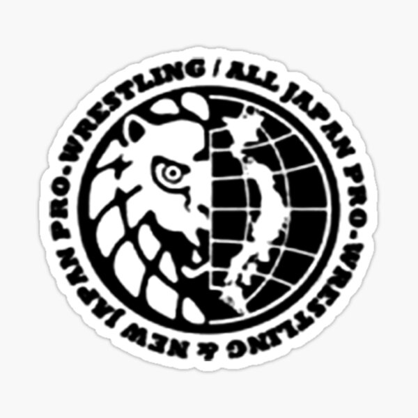 Item preview, AJPW/NJPW Combined Logo B&W designed and sold by maxmarvelous.