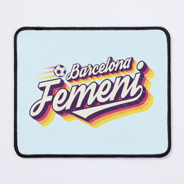 Item preview, Barcelona Femeni Retro Vintage Text (WOSO/Futfem) designed and sold by Numero14.