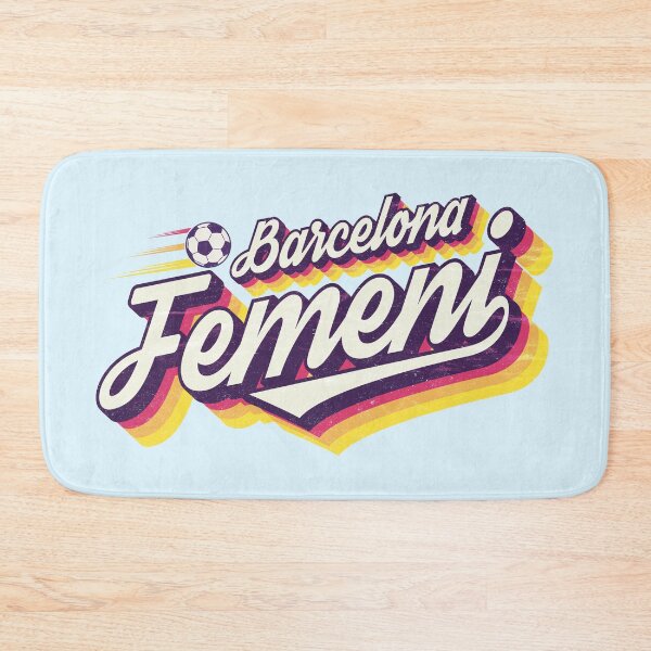 Item preview, Barcelona Femeni Retro Vintage Text (WOSO/Futfem) designed and sold by Numero14.