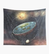 Flat Earth In Space Wall Tapestry