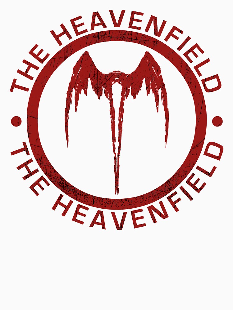 Thumbnail 3 of 3, Baseball ¾ Sleeve T-Shirt, Heavenfield Fallen Angel Logo - Red designed and sold by heavenfield.