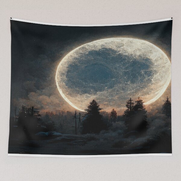 Item preview, Unwind With The Moon And Relax Into Space designed and sold by Unwind-Art-Work.