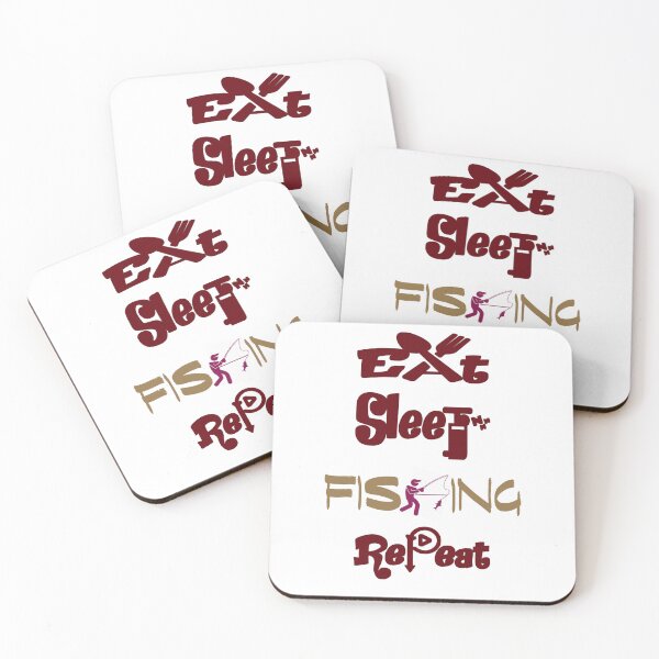 Item preview, Eat sleep fishing repeat, designed and sold by Chakilogy.