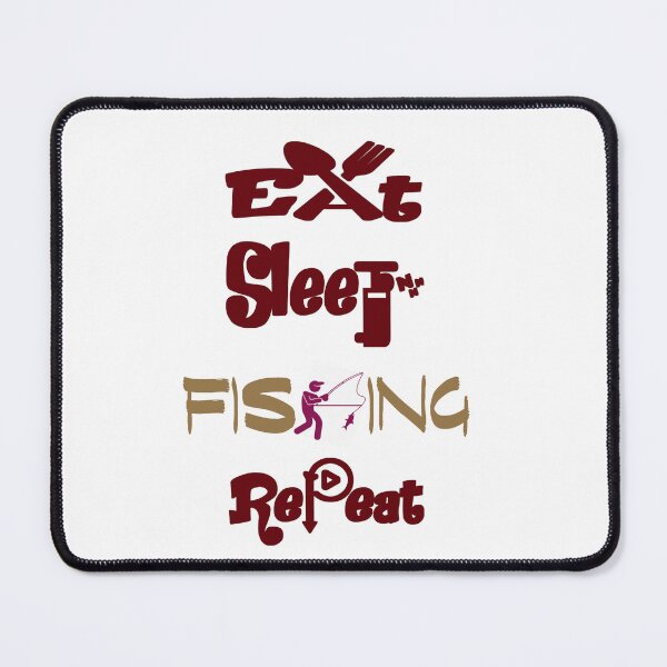 Item preview, Eat sleep fishing repeat, designed and sold by Chakilogy.