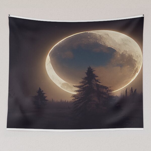 Item preview, Unwind With The Moon And Relax Into Space designed and sold by Unwind-Art-Work.
