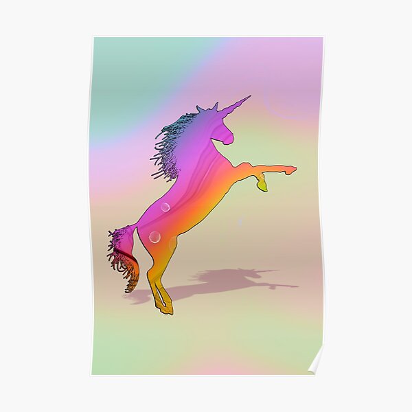 Unicorn Spirit Animal Posters for Sale | Redbubble