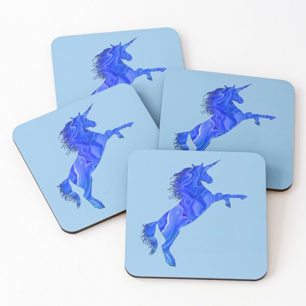 Item preview, Blue Fantasy Unicorn Spirit Animal designed and sold by LaRoach Digital Arts.