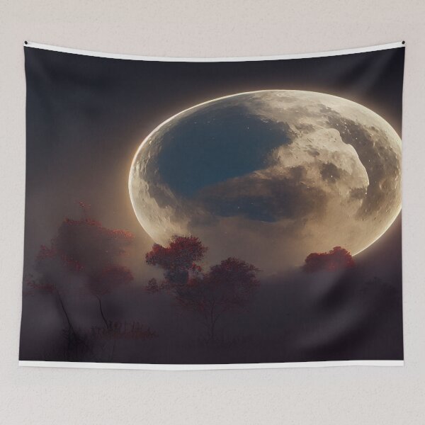 Item preview, Unwind With The Moon And Relax Into Space designed and sold by Unwind-Art-Work.