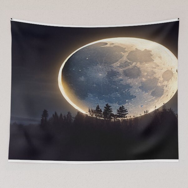 Item preview, Unwind With The Moon And Relax Into Space designed and sold by Unwind-Art-Work.