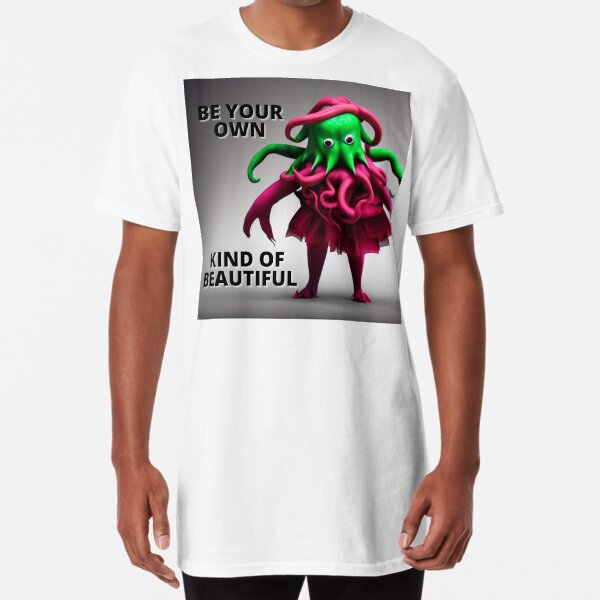Item preview, Be Your Own Kind of Beautiful Cthulhu Motivational Message designed and sold by GreenStardust.