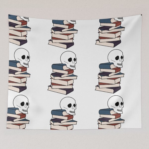 Item preview, Dark Academia Book Stack With Skull designed and sold by writeabledreams.