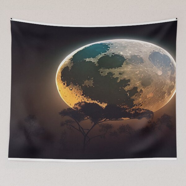 Item preview, Unwind With The Moon And Relax Into Space designed and sold by Unwind-Art-Work.
