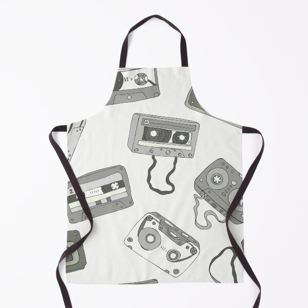 Item preview, Retro cassette tapes seamless pattern designed and sold by ketkidesign.