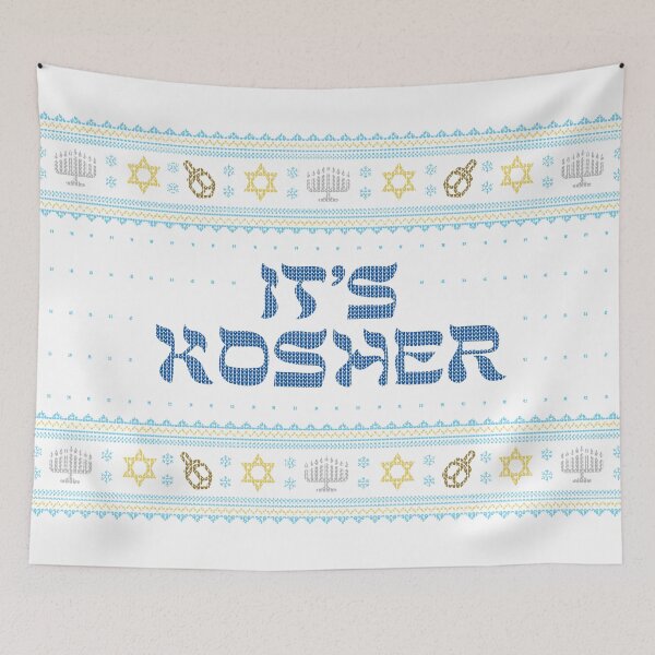 Item preview, Fun Hanukkah Gift - Funny Holiday Sweater - It's Kosher designed and sold by DesignByLeo.