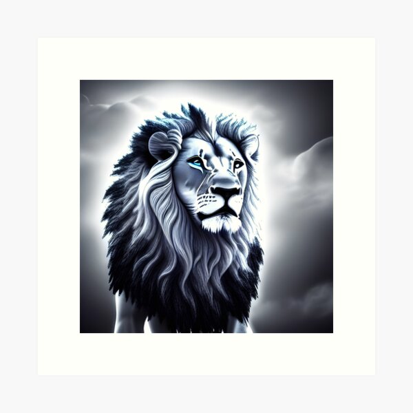 scratch board lion art