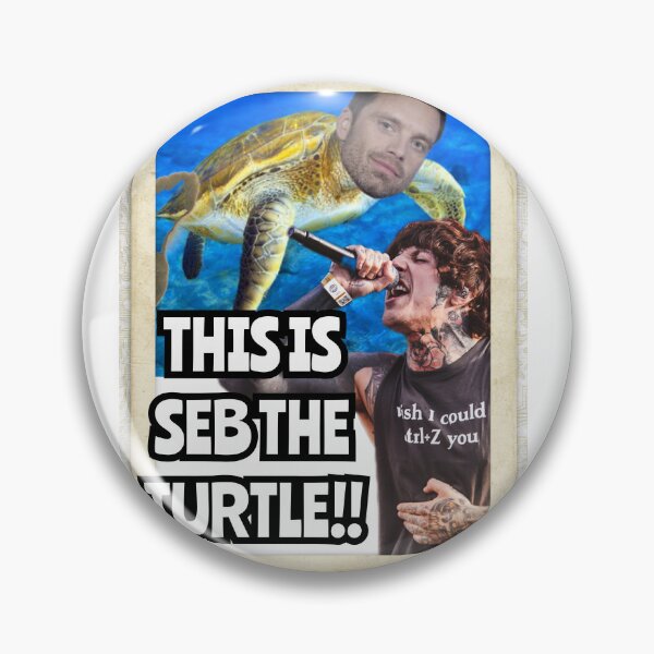 Item preview, Seb The Turtle Meme ~ for BMTH/Sebastian Stan lovers {Design 1} designed and sold by DuckvilleStudio.