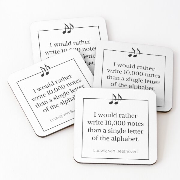 Item preview, Ludwig van Beethoven quote designed and sold by CakmakShop.