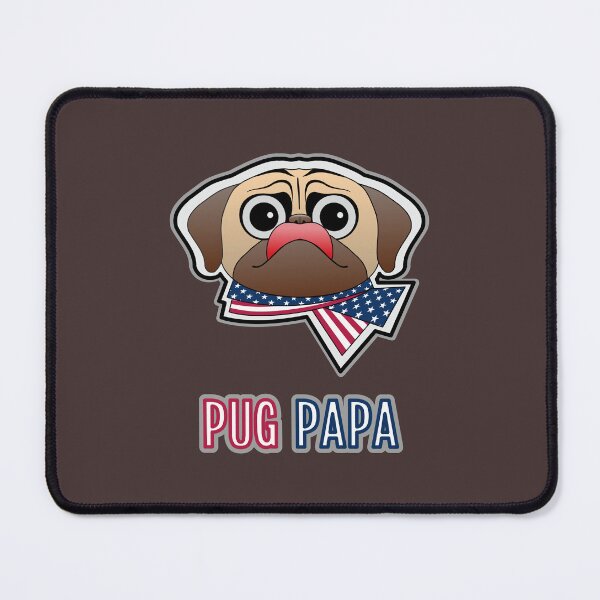 Item preview, Pug with American flag bow designed and sold by Kabira77.