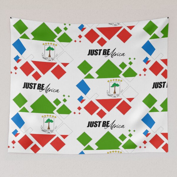 Item preview, Equatorial Guinea Cubed Flat - w/ text designed and sold by JustBeAfrica.