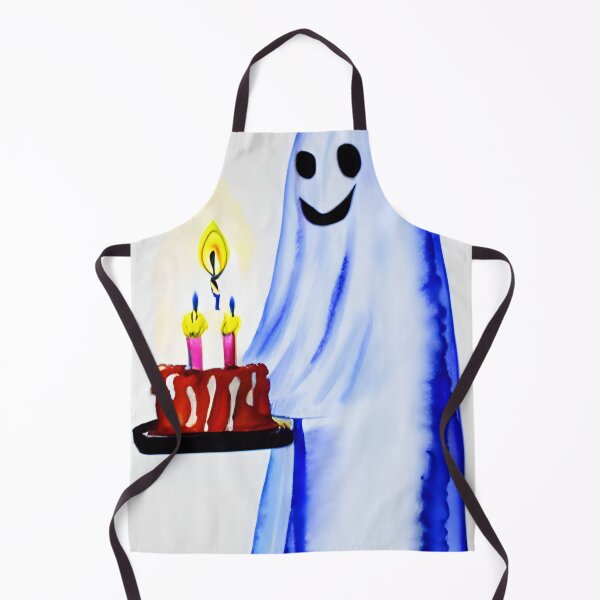 Item preview, Ghost presenting a birthday cake designed and sold by skillunused.