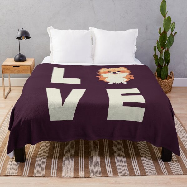 Item preview, LOVE Pomeranian Dog Print designed and sold by ThePurpleMelon.
