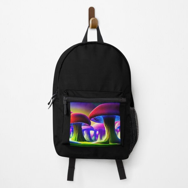 Item preview, Neon Mushroom Blacklight Forest 2 designed and sold by DonutShirts.