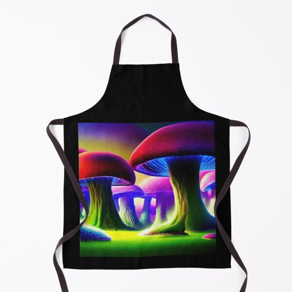 Item preview, Neon Mushroom Blacklight Forest 2 designed and sold by DonutShirts.