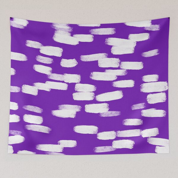 Item preview, Abstract, Dark Purple and White Brush Strokes  designed and sold by OneThreeSix.