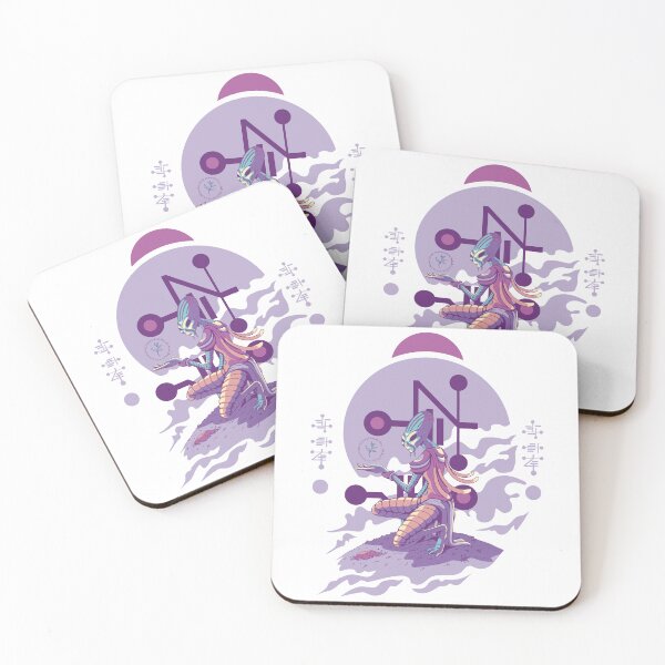 Item preview, Female alien creature on hill in comic style designed and sold by Rob-Son.