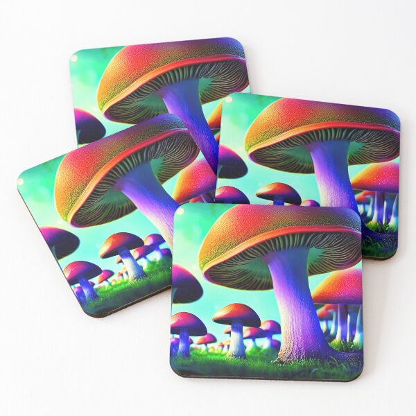 Item preview, Neon Mushroom Blacklight Forest 3 designed and sold by DonutShirts.