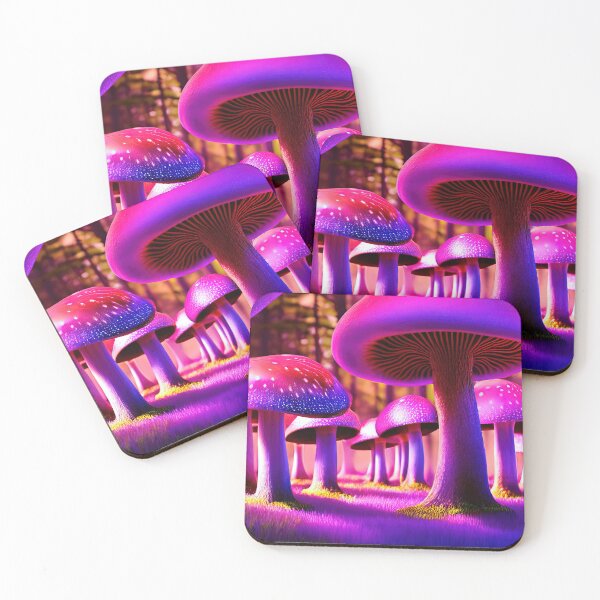 Item preview, Neon Mushroom Blacklight Forest 5 designed and sold by DonutShirts.