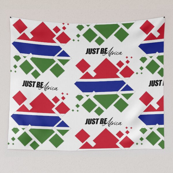 Item preview, The Gambia Cubed Flat - w/ text designed and sold by JustBeAfrica.