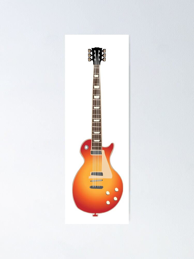 Electric Guitar LP style '59 Burst  Poster for Sale by DrawForth2020