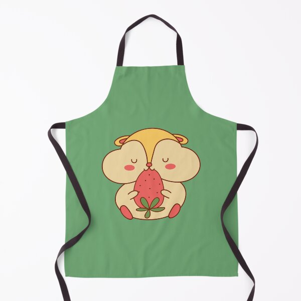 Item preview, Kawaii  hamster eating a strawberry , cute and lovely design  designed and sold by DesignArt47.