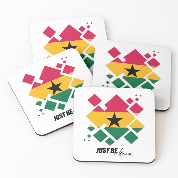 Artikelvorschau, Ghana Cubed Flat - mit Text entworfen und verkauft von JustBeAfrica.