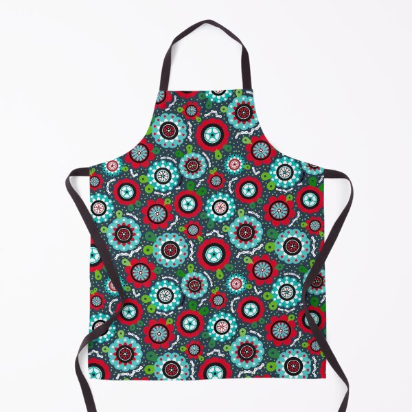 Item preview, Sweet Ride Bicycle Tires and Chains Scandi Folk Art Floral designed and sold by KrisInStitches.