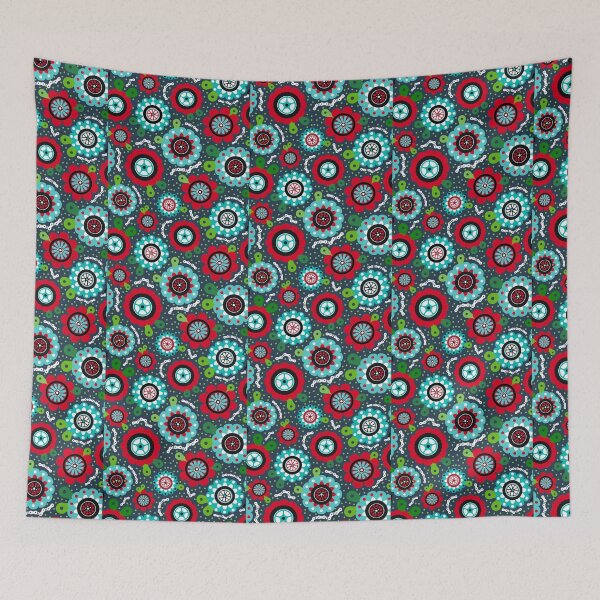 Item preview, Sweet Ride Bicycle Tires and Chains Scandi Folk Art Floral designed and sold by KrisInStitches.