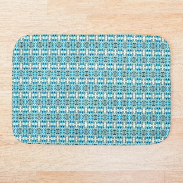 Item preview, Large Teal Flowers Stripe Pattern designed and sold by BreezyBalloon.