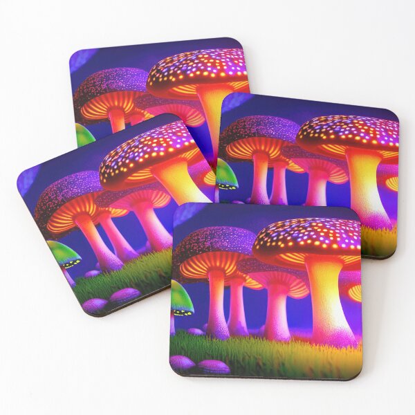 Item preview, Neon Mushroom Blacklight Forest 13 designed and sold by DonutShirts.