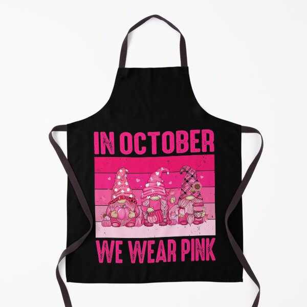 Item preview, In October We Wear Pink For Breast Cancer Warriors Fighters and Survivors - Breast Cancer Awareness Gnomes designed and sold by naworas.
